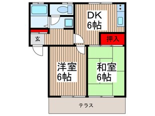 オークハイムⅡの物件間取画像